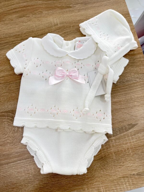 SET COORDINATO 3PZ NEONATA IN COTONE