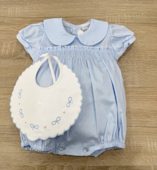 PAGLIACCETTO IN COTONE PIQUET CON PUNTO A SMOCK - immagine 3