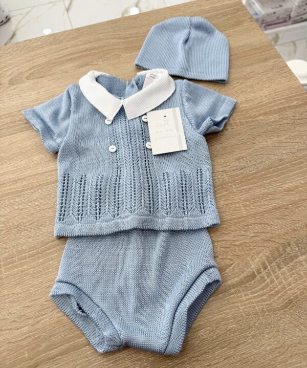 SET COORDINATO 3PZ NEONATO IN COTONE