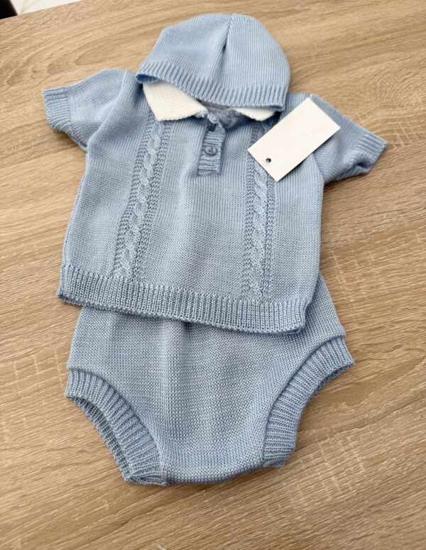 SET COORDINATO 3PZ NEONATO IN COTONE