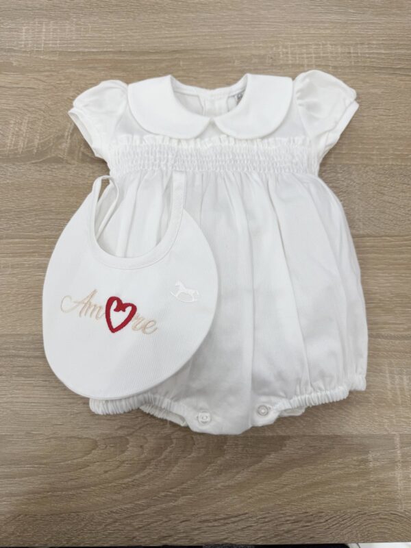 PAGLIACCETTO IN COTONE PIQUET CON PUNTO A SMOCK - immagine 2