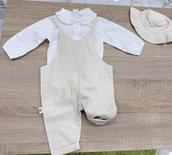 SALOPETTE CON CAPPELLINO 100%COTONE