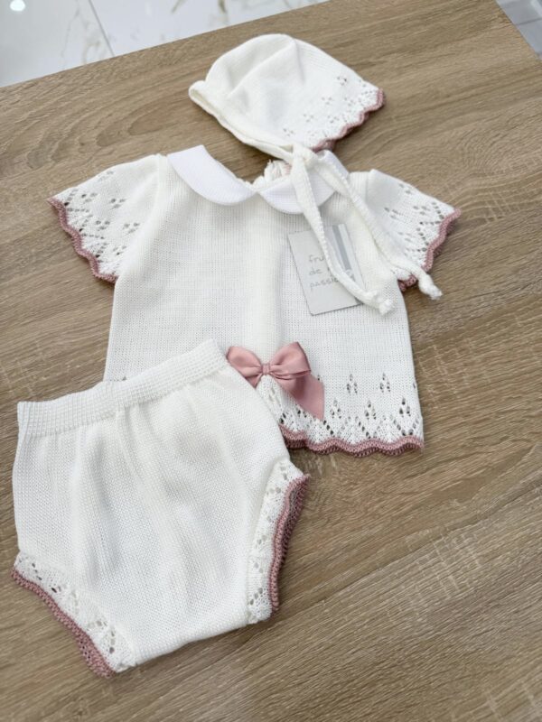 SET COORDINATO 3PZ NEONATA IN COTONE