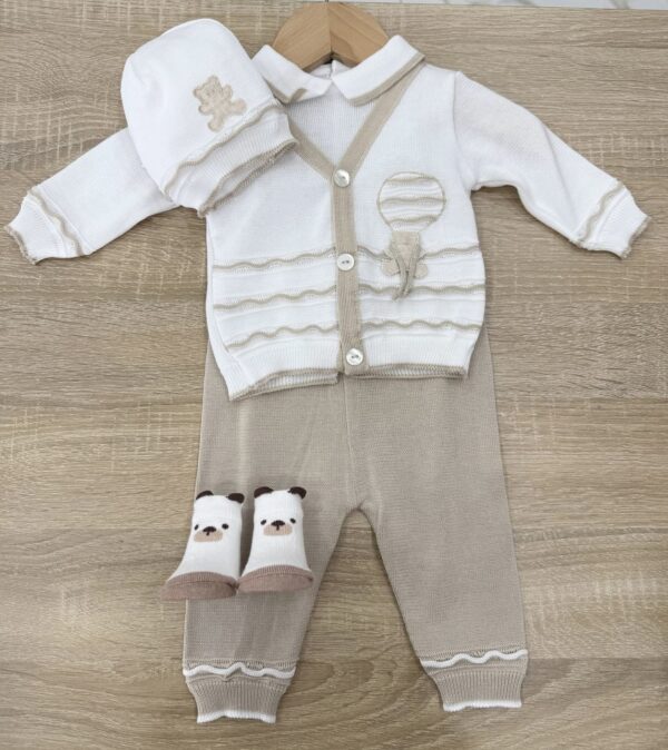 COMPLETO MONGOLFIERA NEONATO 3 PEZZI