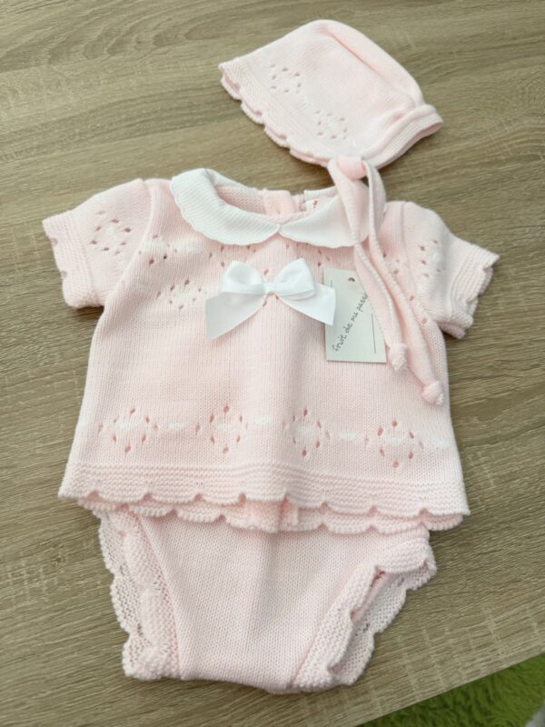 SET COORDINATO 3PZ NEONATA IN COTONE