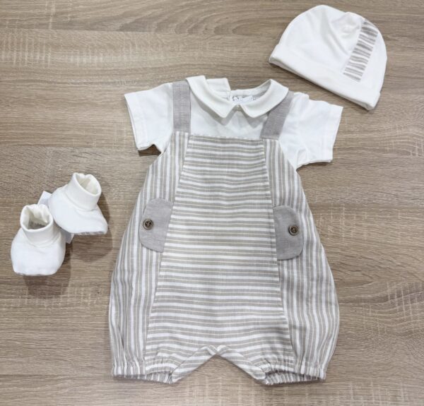 SET COORDINATO 4PZ NEONATO IN COTONE