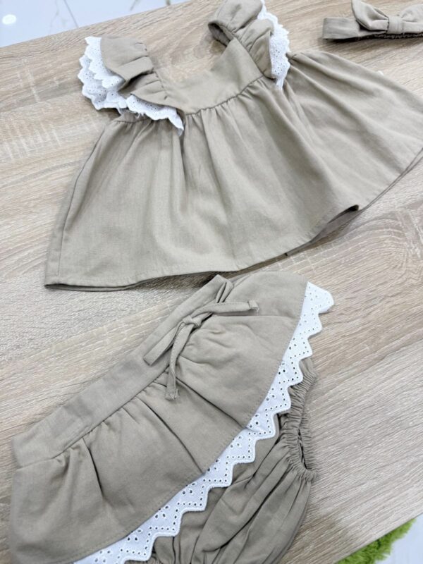 COMPLETO 3PZ BIMBA IN COTONE - immagine 2