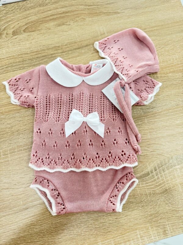 SET COORDINATO 3PZ NEONATA IN COTONE