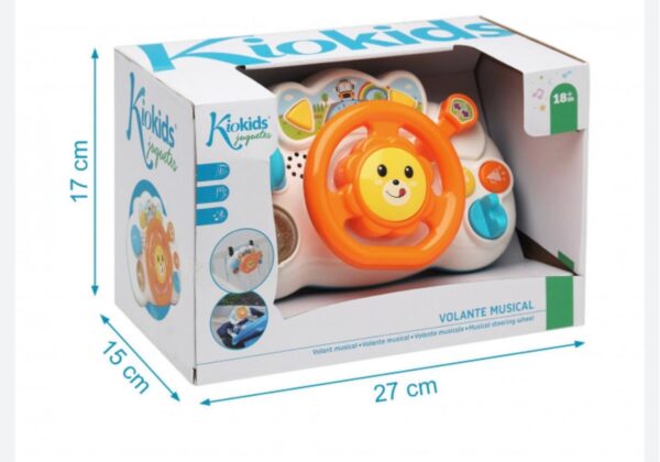 KIOKIDS VOLANTE MUSICALE 18 MESI +