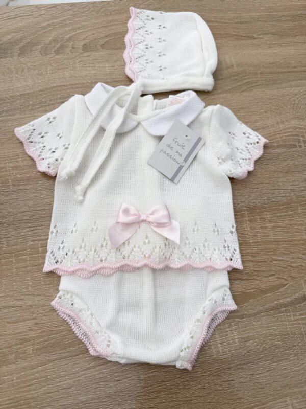 SET COORDINATO 3PZ NEONATA IN COTONE