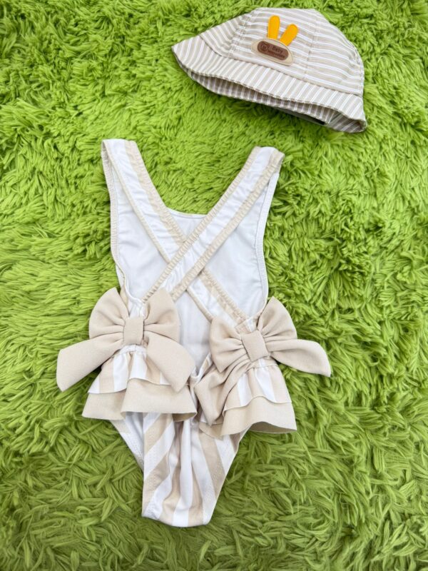COSTUME A STRISCE CON DOPPIO FIOCCO SUL RETRO - immagine 2