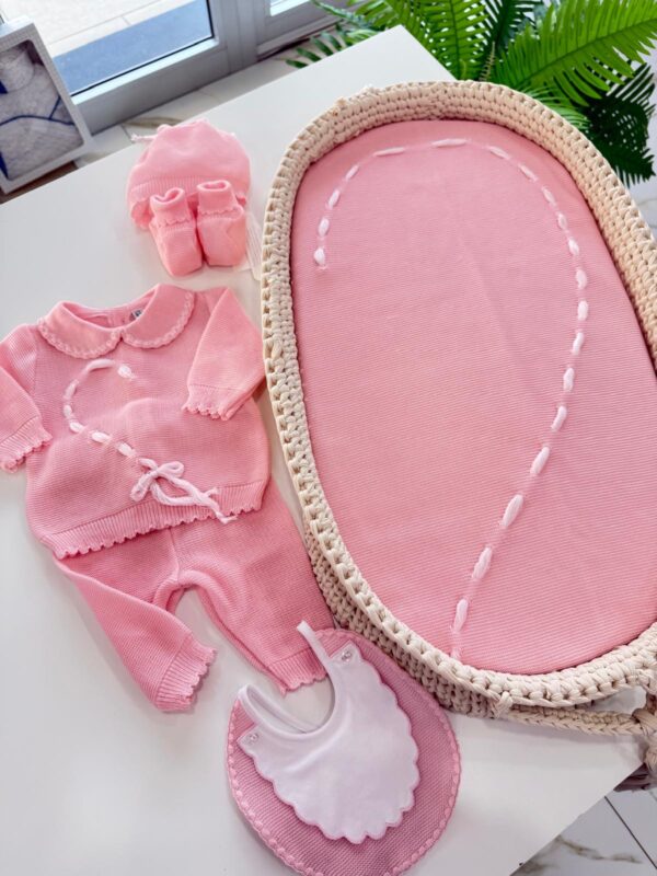 COORDINATO CUORE NEONATA - immagine 3