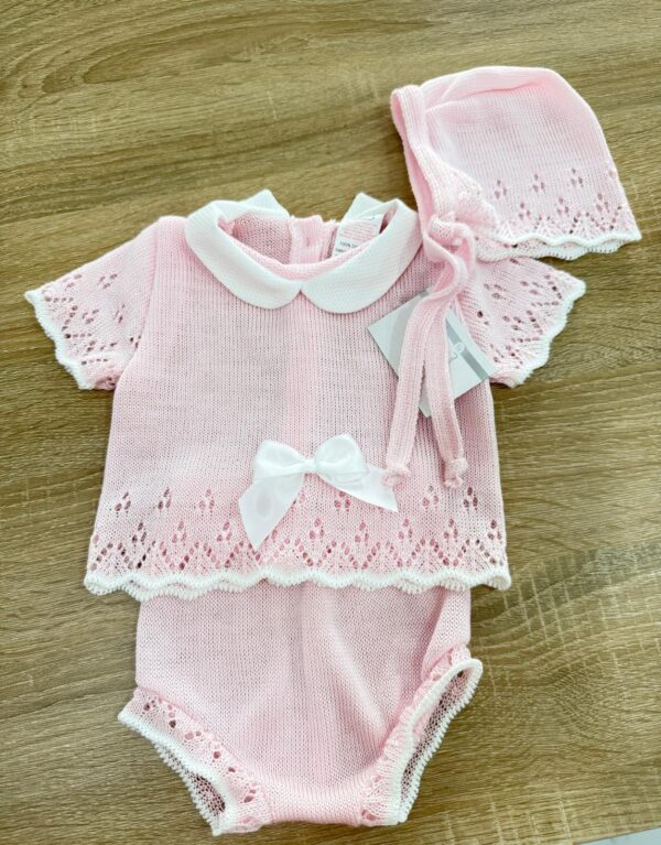 SET COORDINATO 3PZ NEONATA IN COTONE