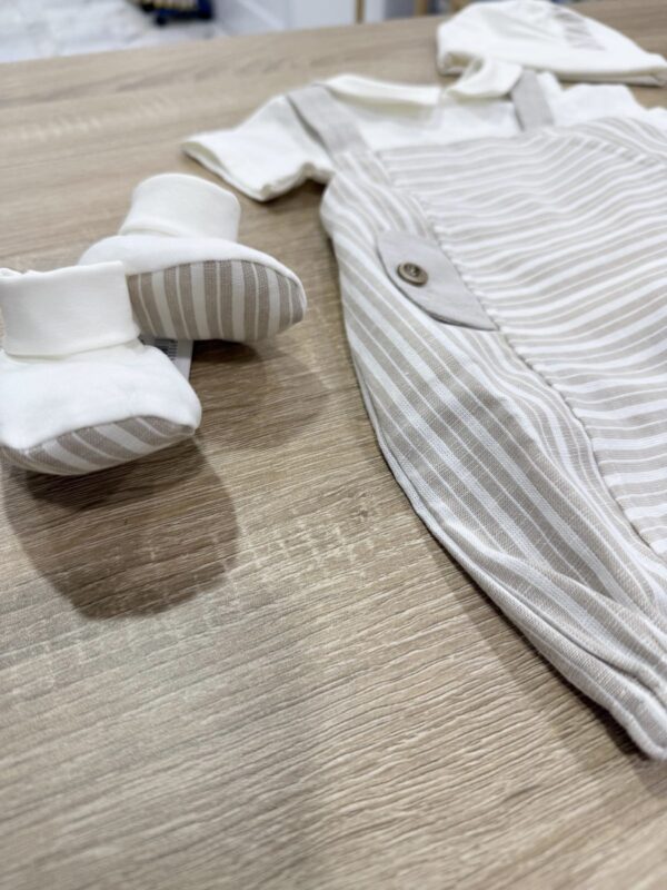 SET COORDINATO 4PZ NEONATO IN COTONE - immagine 6