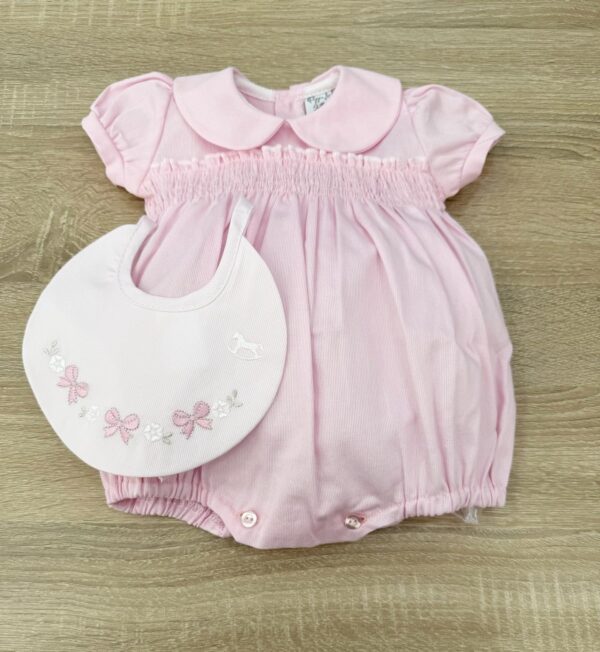 PAGLIACCETTO IN COTONE PIQUET CON PUNTO A SMOCK - immagine 4