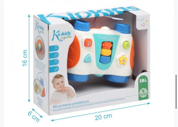 KIOKIDS GIOCATTOLO IL MIO PRIMO BINOCOLO 18 MESI + - immagine 4