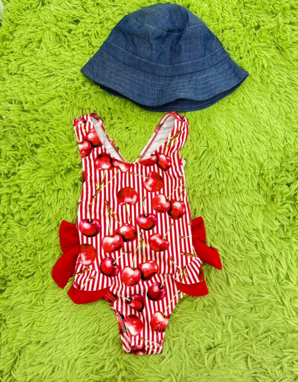 COSTUME CHERRY CON DOPPIO FIOCCO SUL RETRO