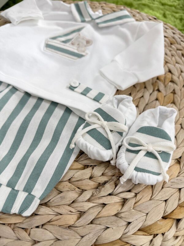 SET NASCITA NEONATO 3PZ IN COTONE - immagine 3