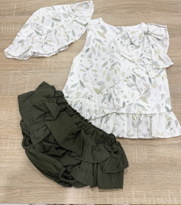 COORDINATO PALMA 3PZ BIMBA IN COTONE