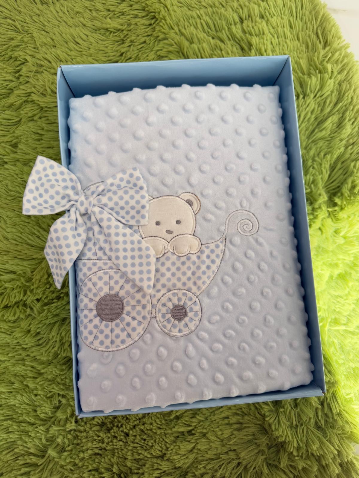 COPERTINA IN CINIGLIA DUE STRATI PER CULLA 110X140