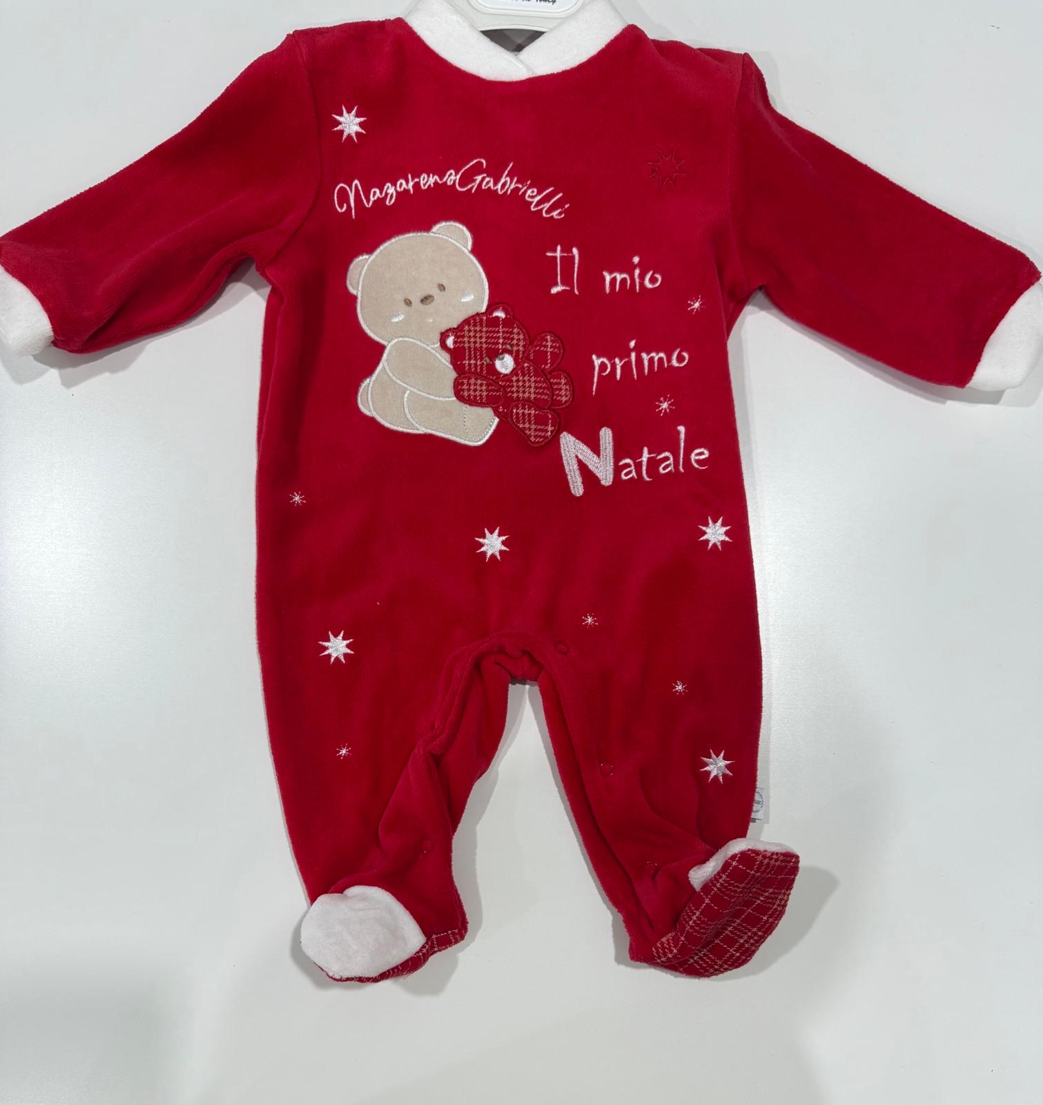 TUTINA NEONATO "IL MIO PRIMO NATALE" CON ORSETTO E STELLE