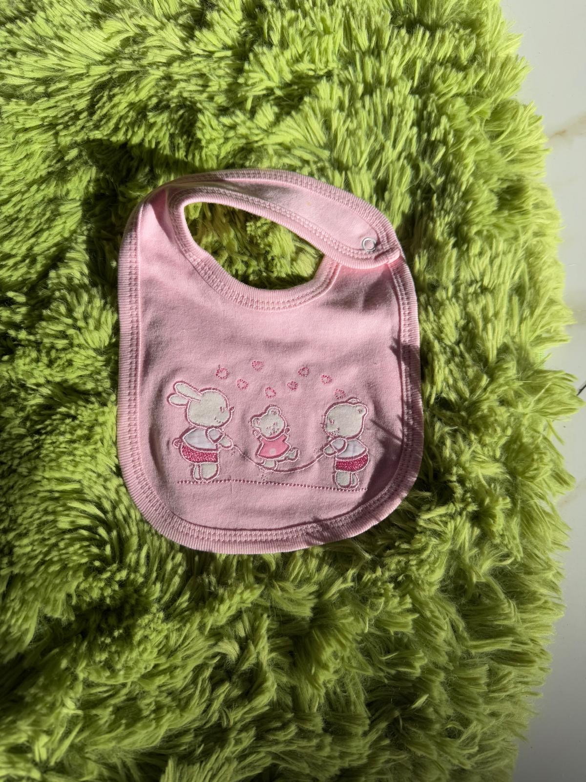 BAVETTA NEONATA CON CLIP