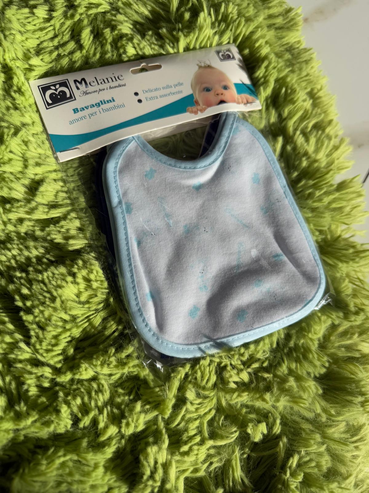 CONFEZIONE BAVETTE 6PZ NEONATO